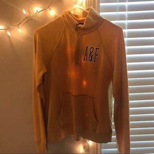 NWOT yellow half zip